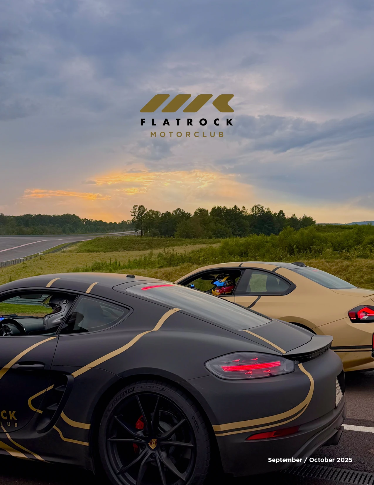 Flatrock Motor Club quarterly member newsletter design