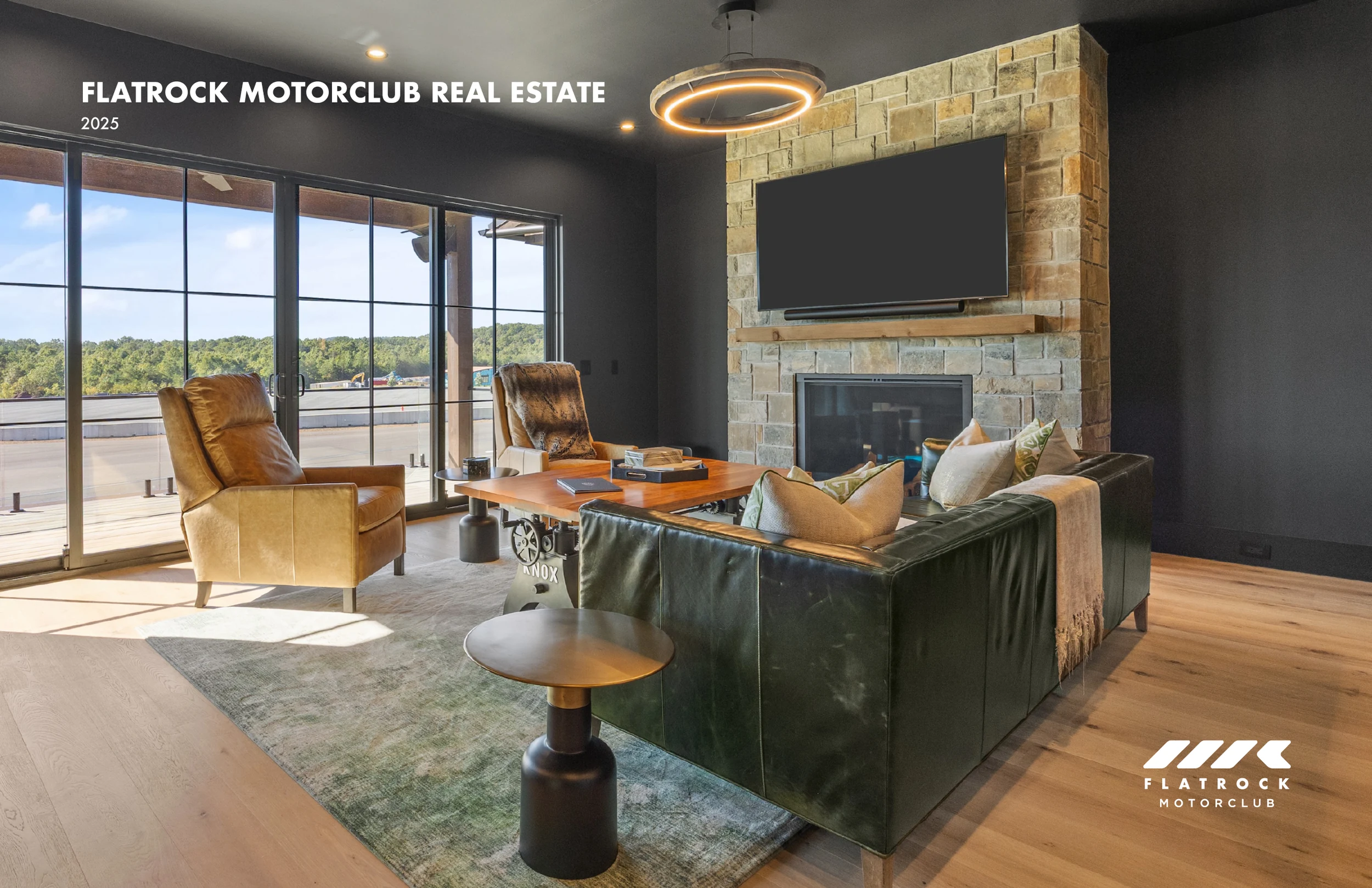 Flatrock Motor Club luxury real estate lookbook design