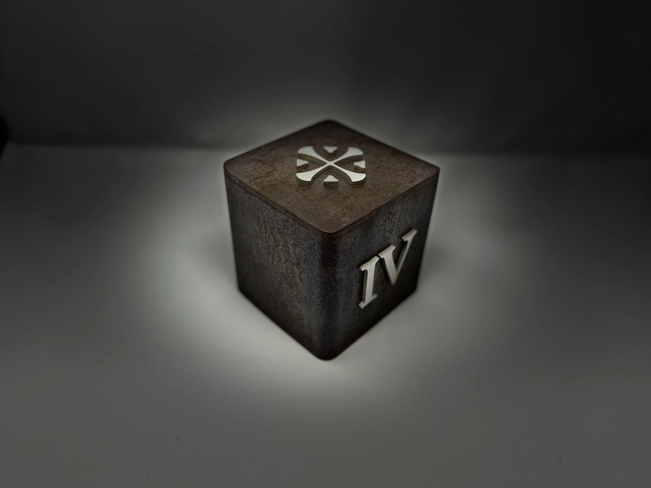 McLemore Resort custom Corten steel tee marker on mountain course