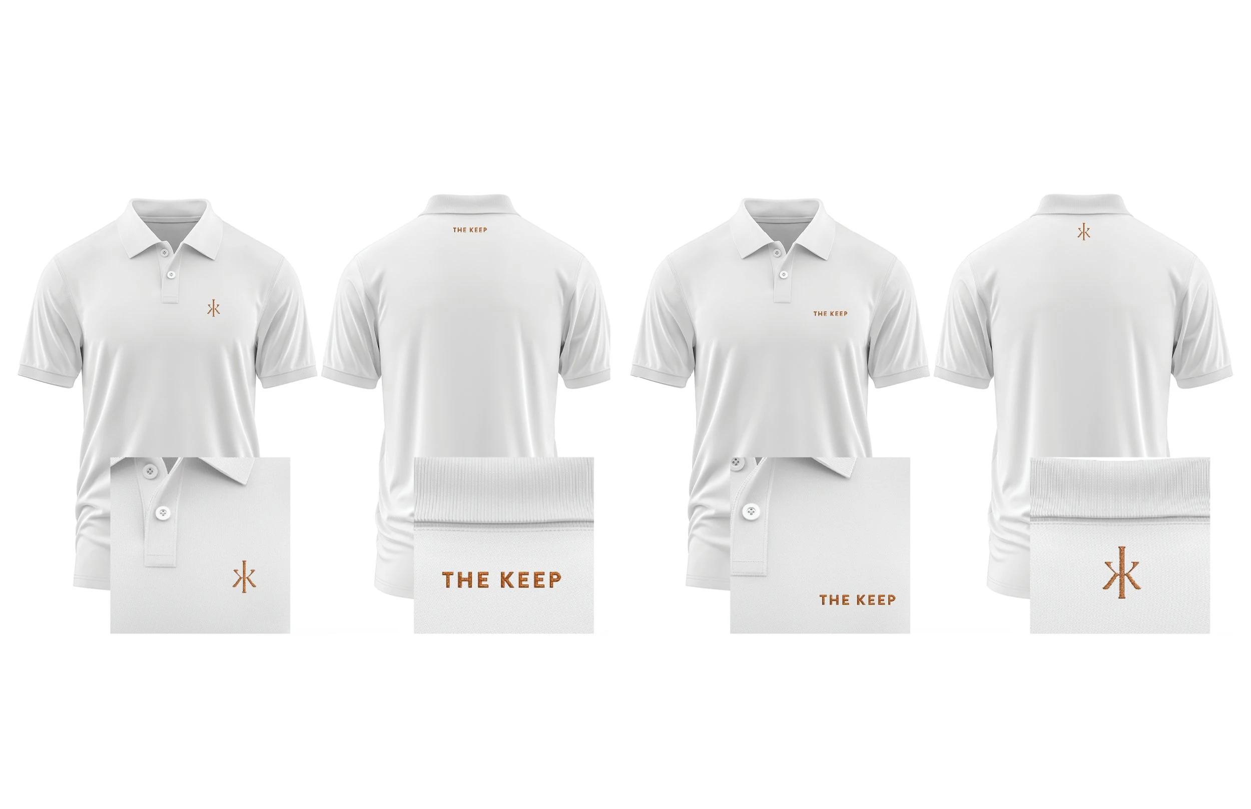 The Keep logo placement standards across brand applications